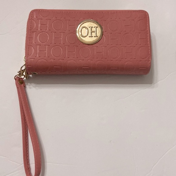 Oh Handbags - Clutch wristlet billfold. Has 2 separate compartments, stores all your cards..